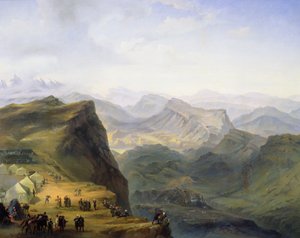 Russian Military Camp in Dagestan, 1895 by Ivan Fyodorovich Alexandrovsky